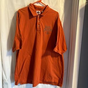 Harley Davidson Short Sleeve Polo Shirt‎ Mens Size 3XL Collared Biker Motorcycle
